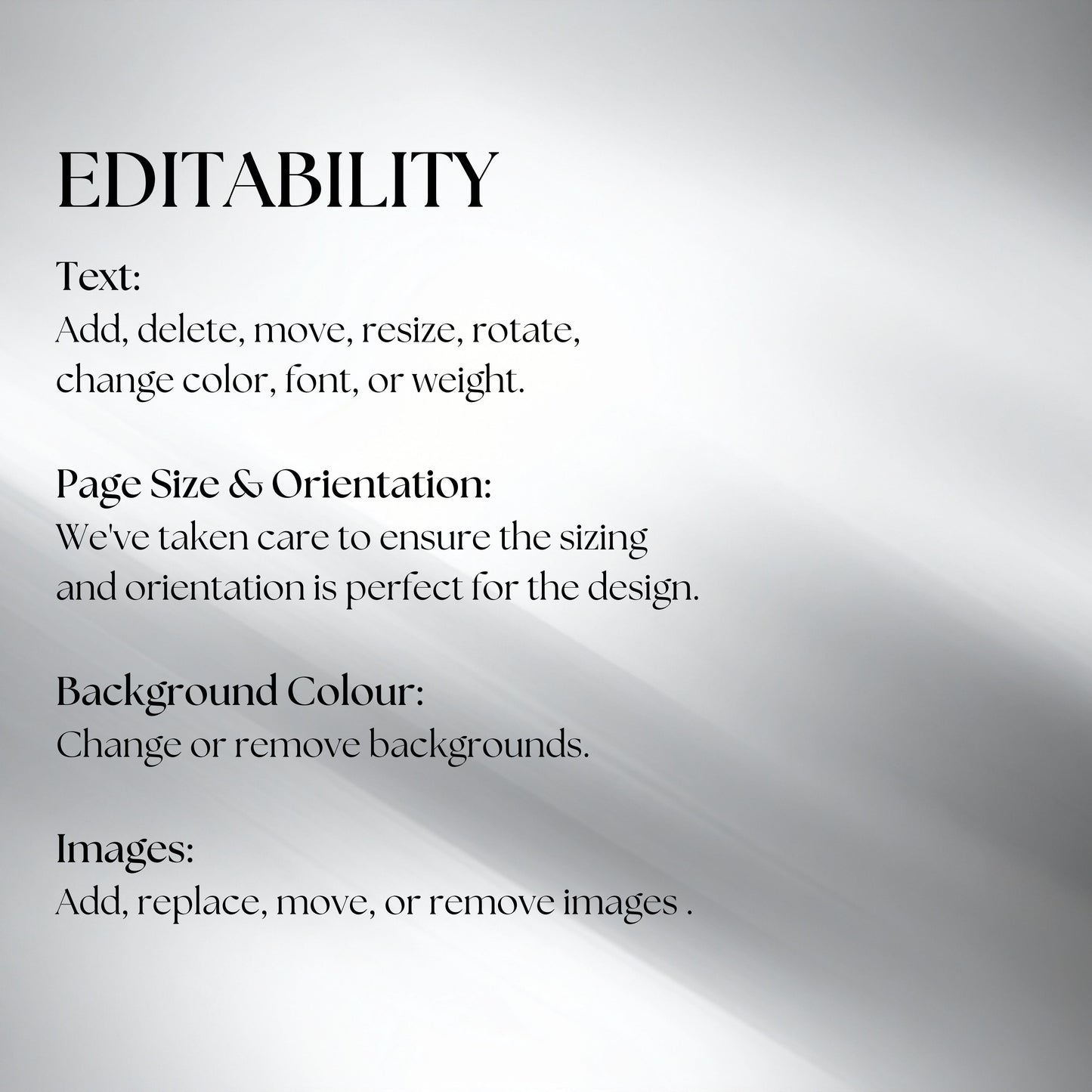 Black and White Wedding Website Template with RSVP BW-002