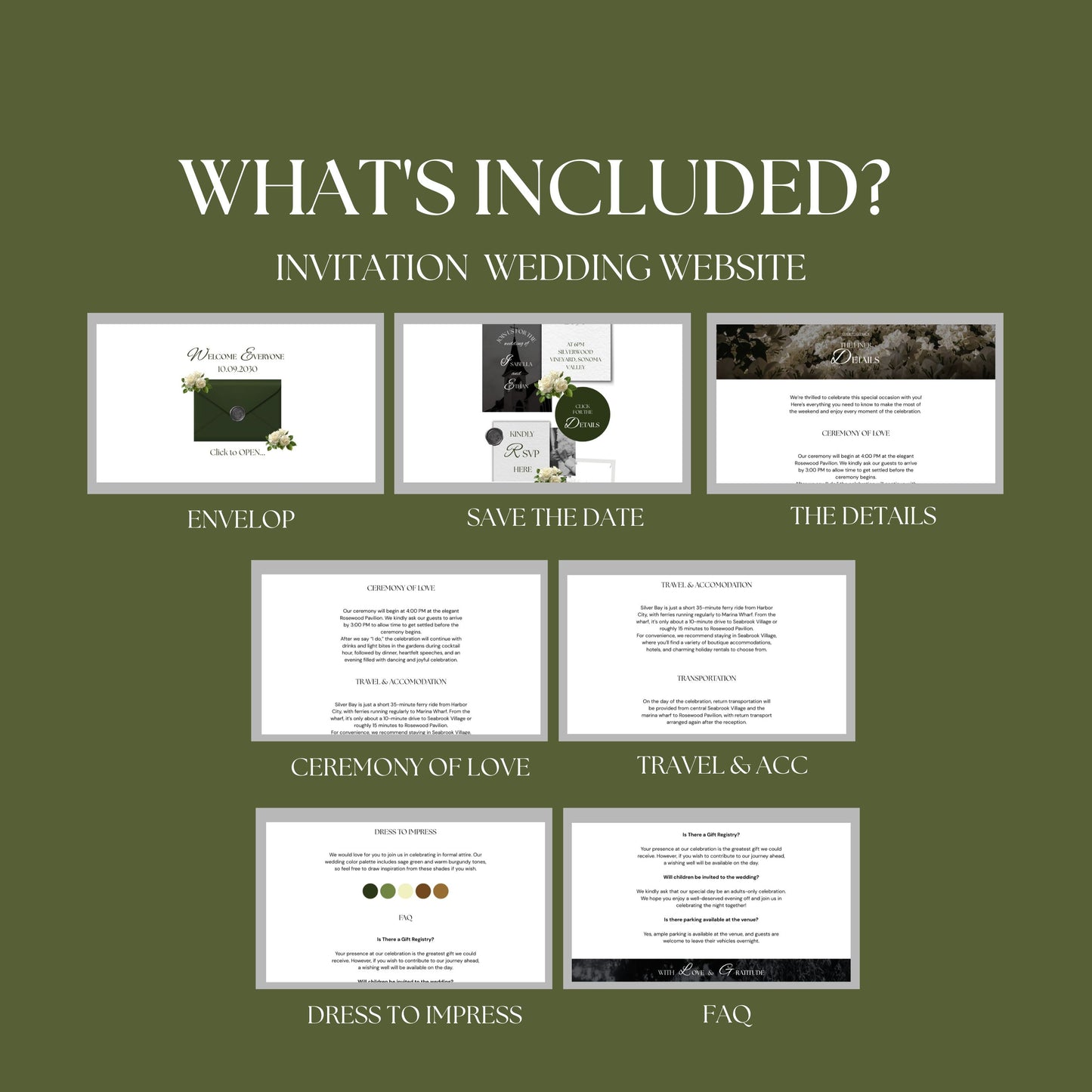 Moody Vintage Romance Wedding Website Template MOOD-010