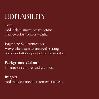 Elegant Burgundy Wedding Website Template with RSVP RED-004