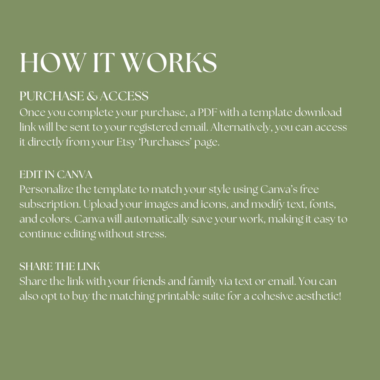Elegant Sage Green Wedding Website Templates with RSVP ESG-015