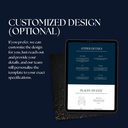 Classic Black Tie Wedding Website Templates CBT-017
