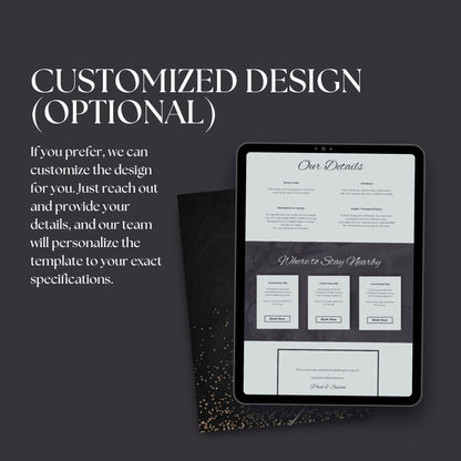 Moody Vintage Wedding Website Templates with RSVP MVC-019