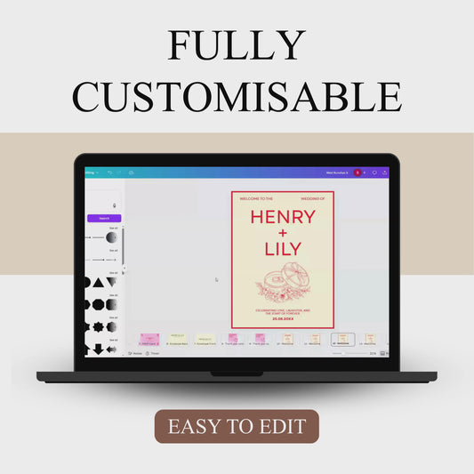 Colorful Funky Wedding Bundle Template CF-028